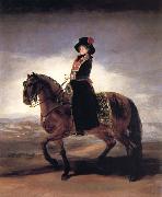 Maria Luisa on Horseback Francisco Goya